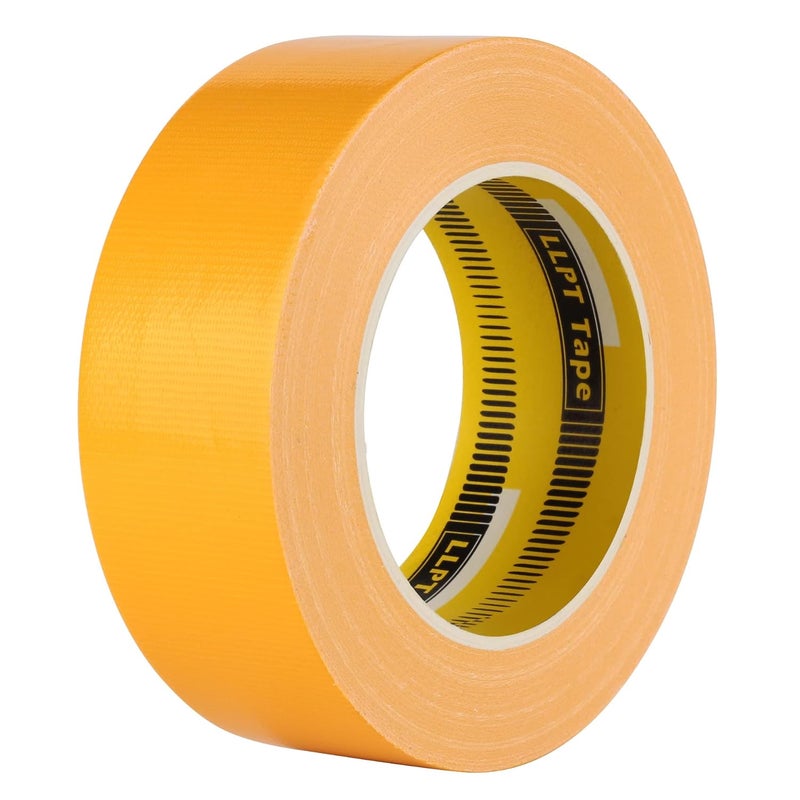 LLPT Duct Tape Premium Grade 1.6 Inches x 108 Feet x 11 Mil Easy Tear Residue Free Strong Adhesive Color Yellow (DT407) - Image 1